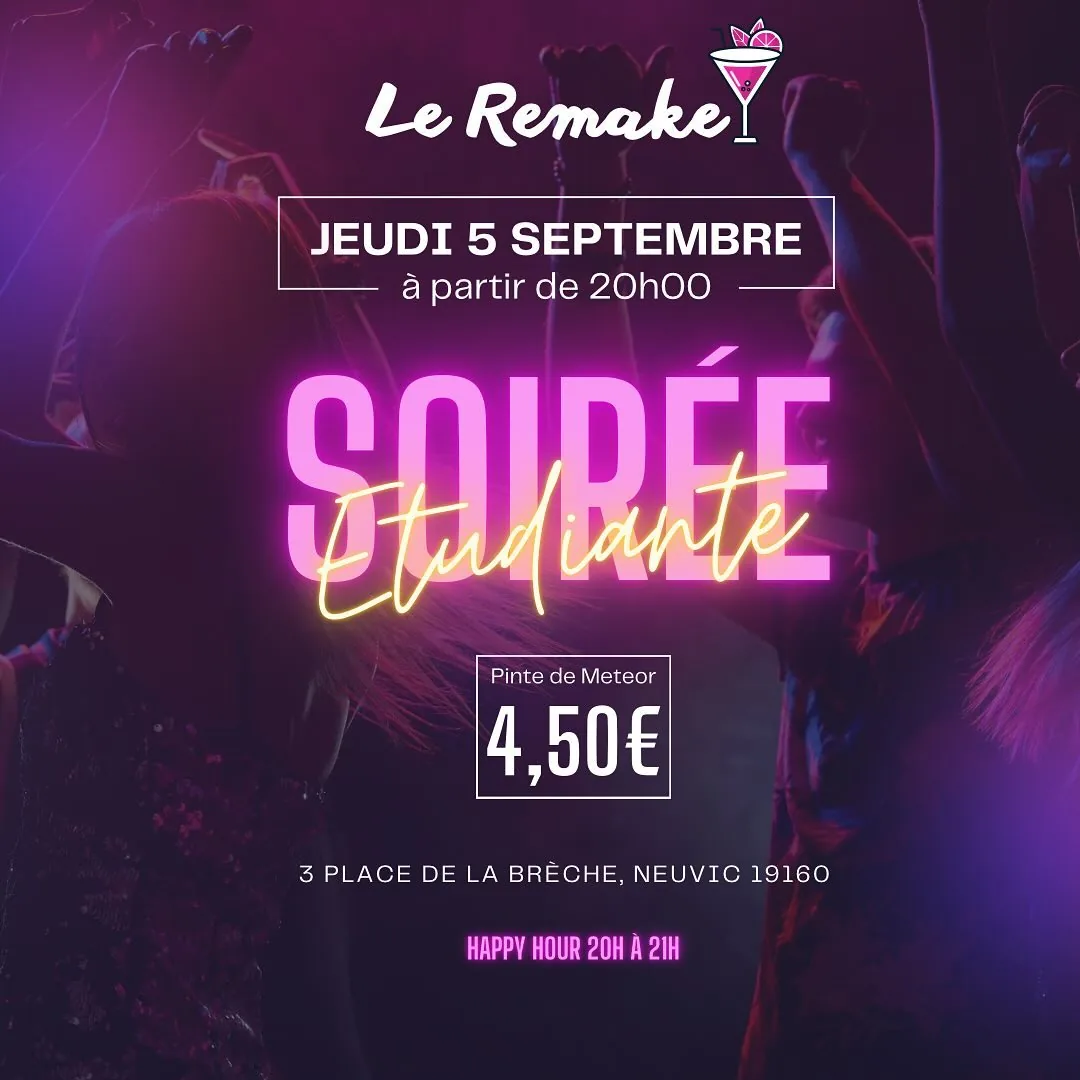 Affiche de la soirée Première soirée étudiante