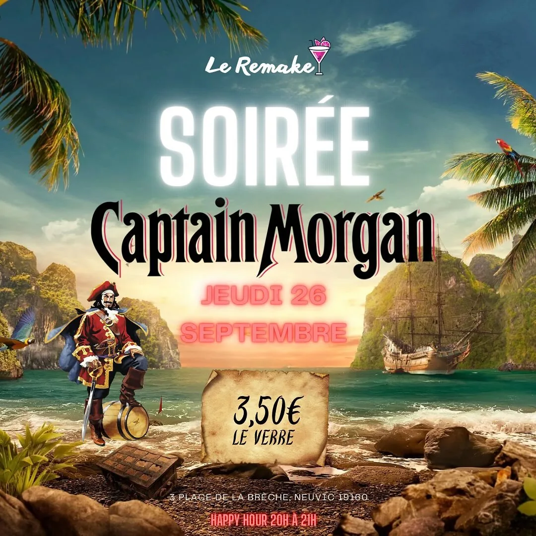 Affiche de la soirée Soirée Captain Morgan
