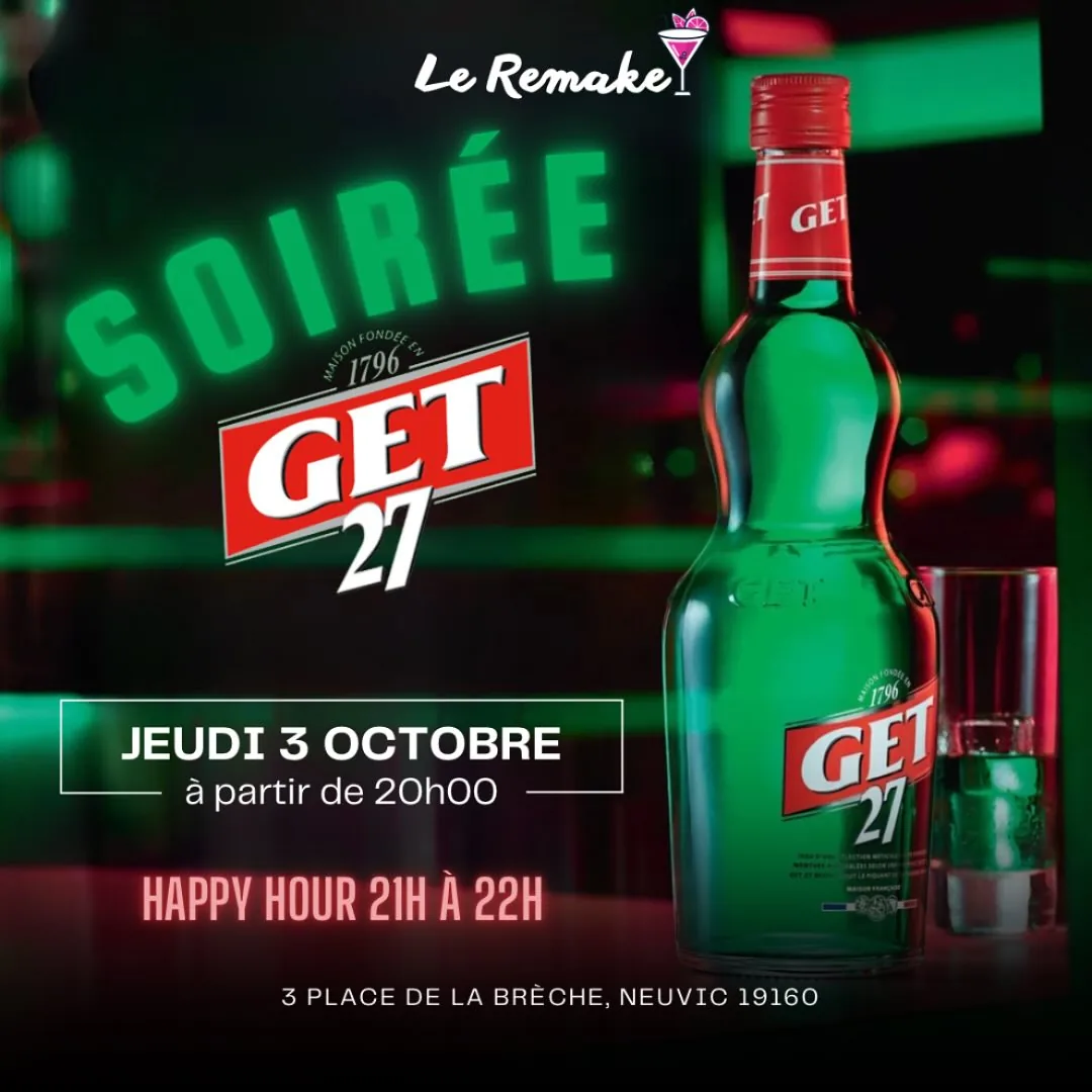 Affiche de la soirée Soirée Get 27