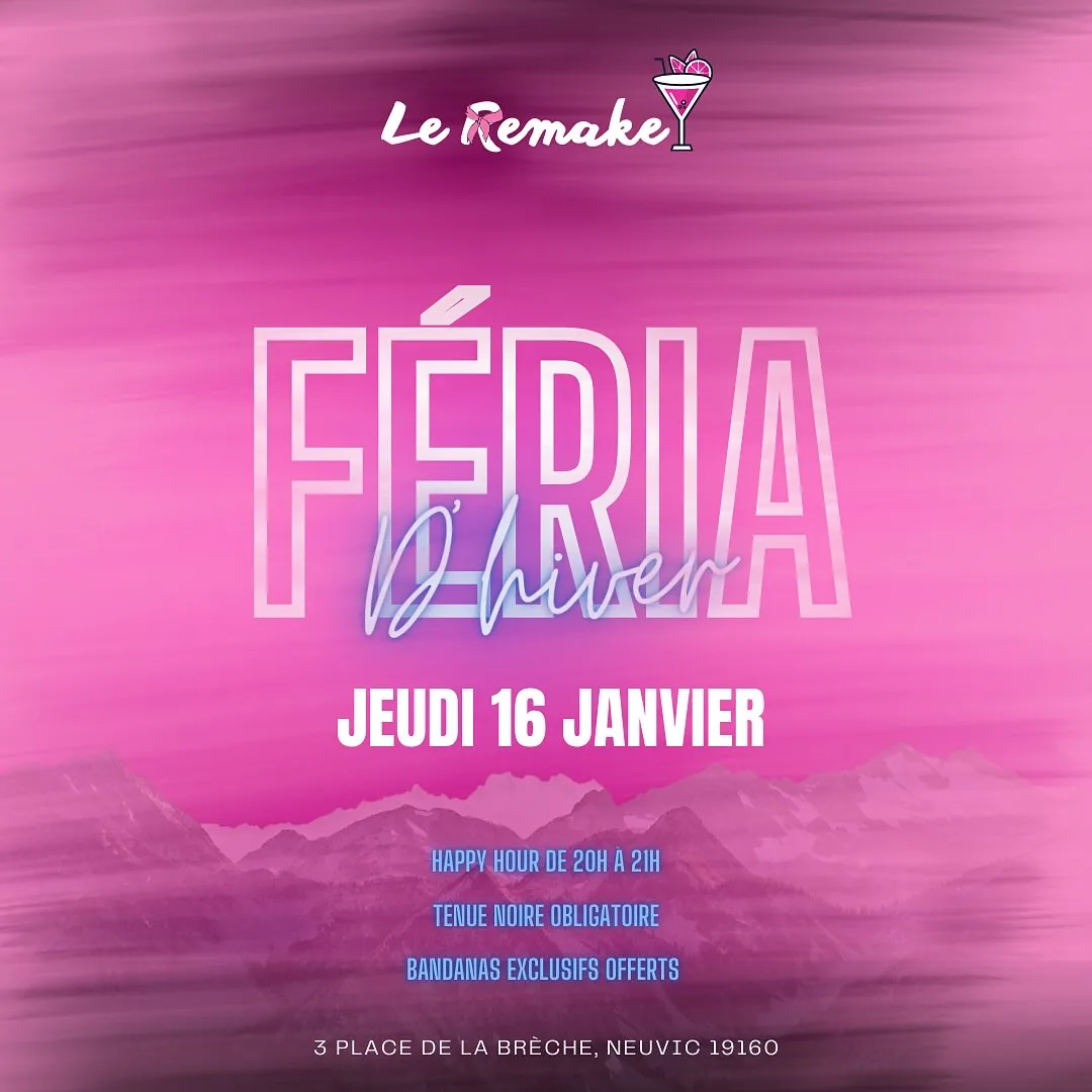 Affiche de la soirée Féria d'hiver