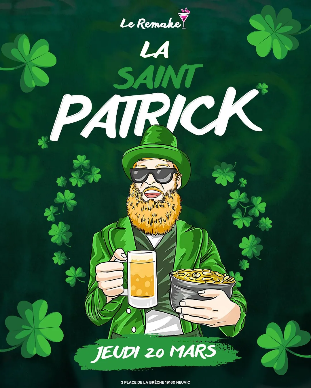 Affiche de la soirée Soirée Saint-Patrick