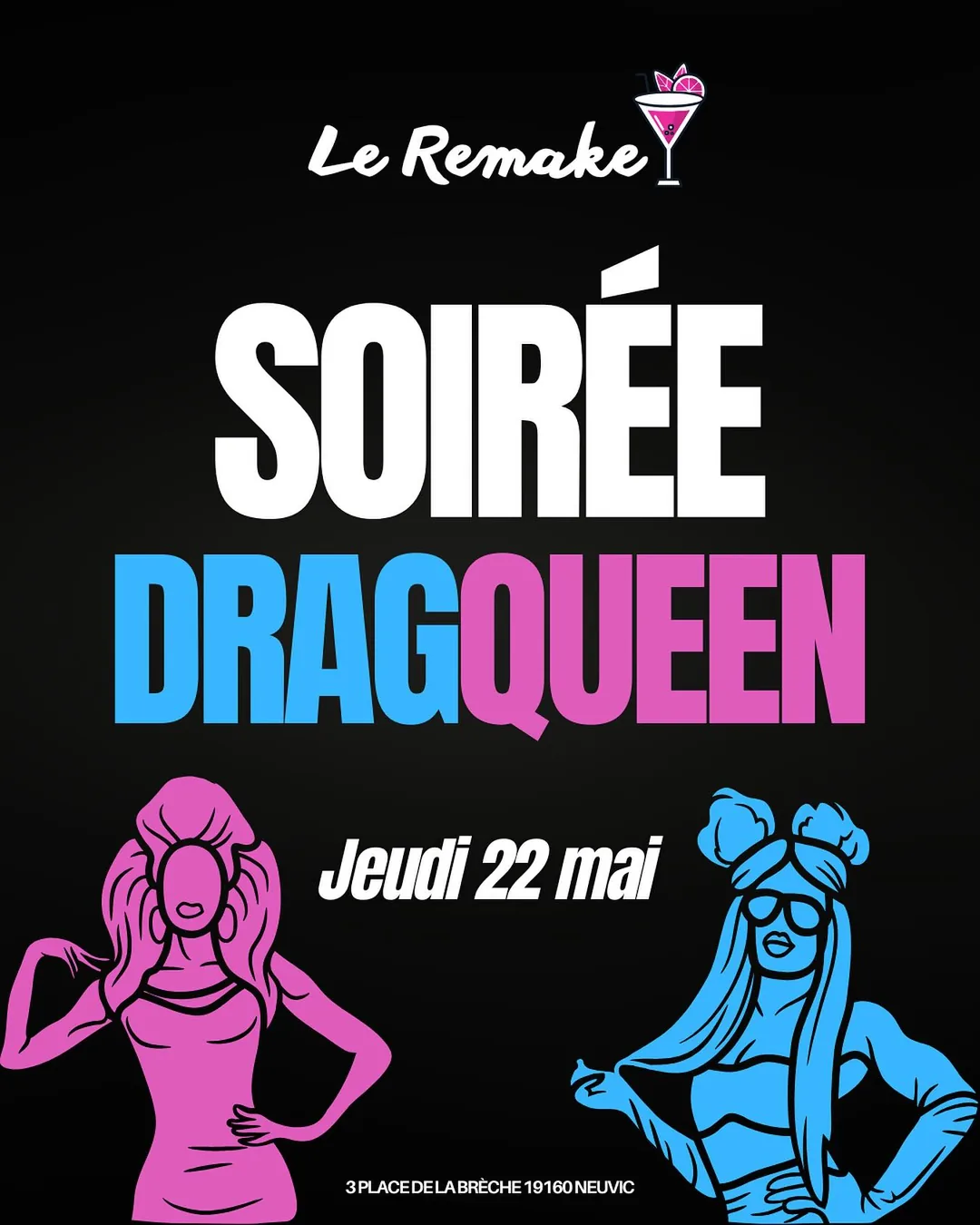 Affiche de la soirée Soirée Drag Queen