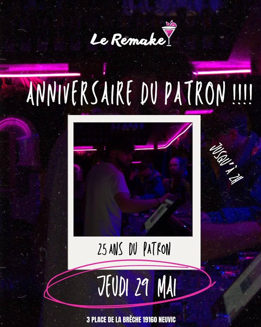 Affiche de la soirée L'Anniversaire du Patron