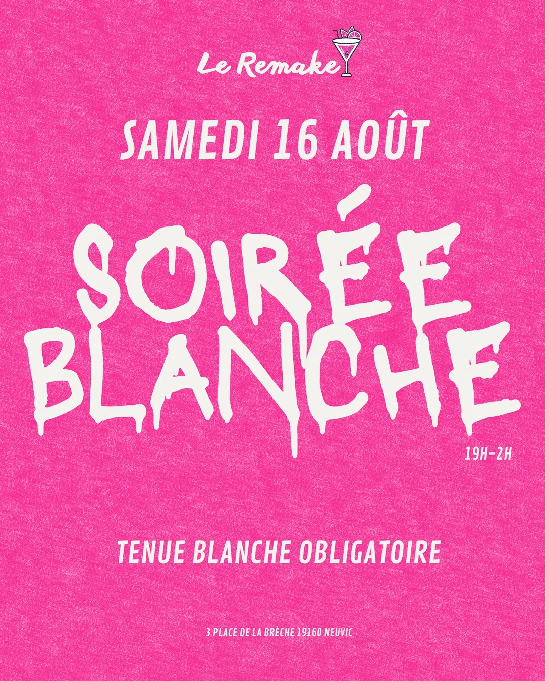 Affiche de la soirée Soirée Blanche