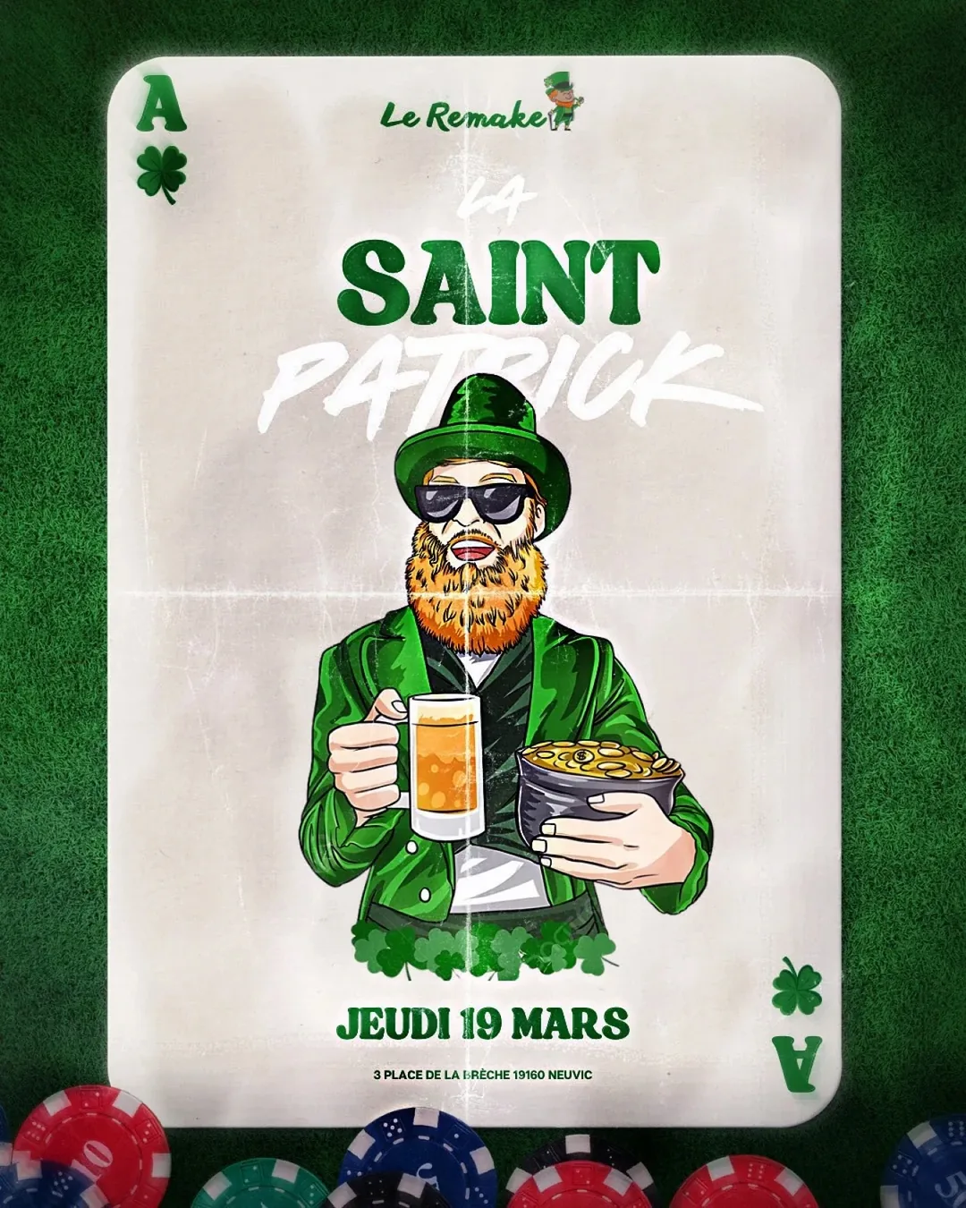 Affiche de la soirée La Saint-Patrick