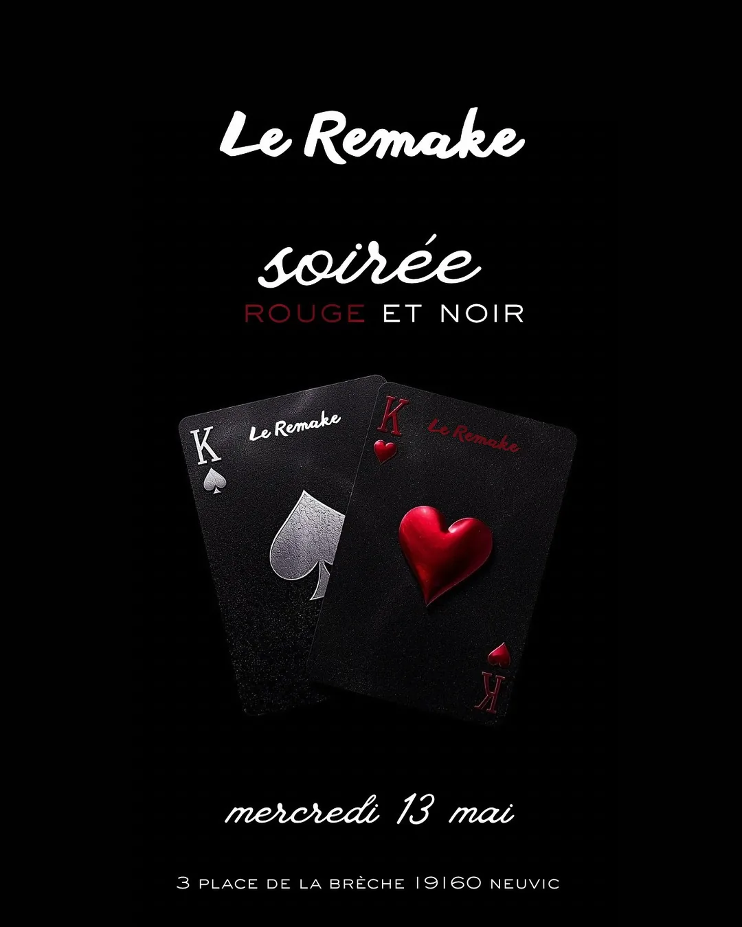 Affiche de la soirée Soirée Rouge & Noir